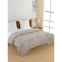 SWAYAM Ananda Brown Floral Printed Pure Cotton AC Room 150 GSM Double Bed Comforter-picture-32