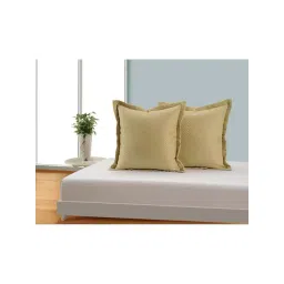 Swayam Beige Polyester 41 cm x 41 cm Cushion Covers - Set of 2-picture-24