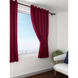 Swayam Blackout Eyelet Window Curtain - Single Piece (5 Ft)-picture-19