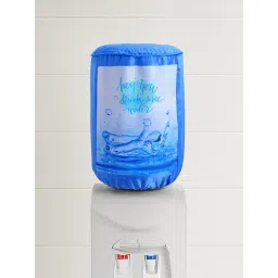 Swayam Blue Cotton 20 Litre Water Dispenser Bottle Covers - Set of 1-picture-38