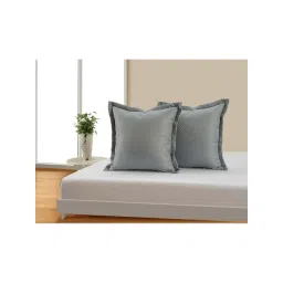 Swayam Grey Polyester 31 cm x 31 cm Cushion Covers - Set of 2-picture-17