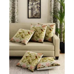 Swayam Multicolor Cotton 40 cm x 40 cm Cushion Covers - Set of 5-picture-24