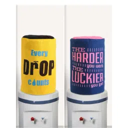 Swayam Multicolored Cotton 20 Litre Water Dispenser Bottle Covers - Set of 2-picture-26