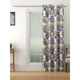 Swayam OMEGA Purple & Brown Polyester 180 TC 330 GSM Door Curtain-picture-44