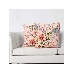 Swayam Pink & Green Cotton 200 TC Cushion Covers - Set of 2-picture-31