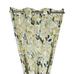 Swayam Sigma Floral Printed Eyelet Door Curtain - Single Piece (5 Ft) image 2