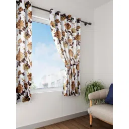 Swayam Sigma Floral Printed Eyelet Long Door Curtain - Single Piece (9 Ft)-picture-10