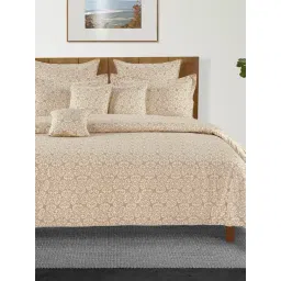 Swayam White Cotton Geometric King Bed Sheets 2 Pillow Covers-picture-15