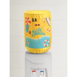 Swayam Yellow Cotton 20 Litre Water Dispenser Bottle Covers - Set of 1-picture-15