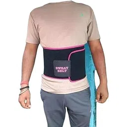 Sweat Belt, Slimming Belt,Sweat Belt for Men,Sweat Belt for Women,Fitness Belt,Gym Belt, Tummy Trimmer, Body Shaper,par kam karne ki Belt, Shapewear,Yoga Belt,Fat Loss Belt, (AE-006) Black-picture-13