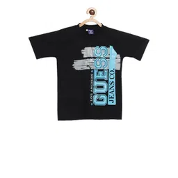 SWEET ANGEL Boys Black Printed Round Neck Pure Cotton T-shirt-picture-23