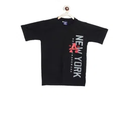 SWEET ANGEL Boys Black Printed Round Neck T-shirt-picture-14