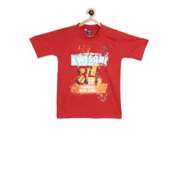 SWEET ANGEL Boys Red Printed Round Neck T-shirt-picture-39