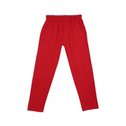 SWEET ANGEL Boys Red Typography Pure Cotton Relaxed-Fit Track Pants image 2
