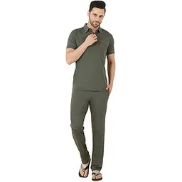 Men Solid Pyjama Set-image-36