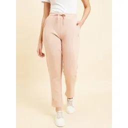 Sweet Dreams Beige Mid Rise Sports Track Pants-picture-46