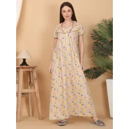 Sweet Dreams Beige Printed Gown-picture-43