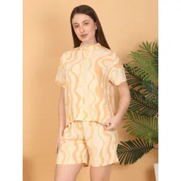 Sweet Dreams Beige Printed Shorts Set-picture-28