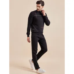 Sweet Dreams Black Geometric Printed Tracksuit image 2