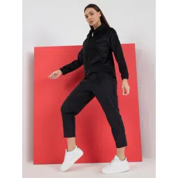 Sweet Dreams Black Polyester Regular Fit Solid Long Sleeves Tracksuit-picture-44