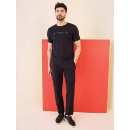 Sweet Dreams Black Regular Fit Geometric Lounge Set-picture-25