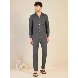 Sweet Dreams Black Regular Fit Printed Lounge Set-picture-10