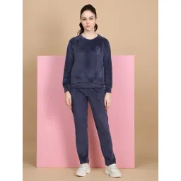 Sweet Dreams Blue Regular Fit Solid Tracksuit-picture-41