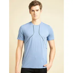 Sweet Dreams Blue Round Neck Sports T-shirt-picture-27