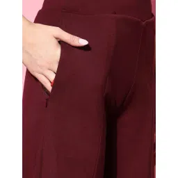 Sweet Dreams Brown Mid Rise Flared Trousers image 5