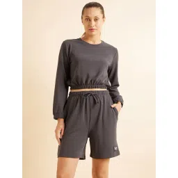 Sweet Dreams Dark Grey Top With Shorts-picture-30