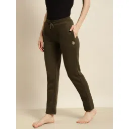 Sweet Dreams Desert Olive Regular Fit Solid Mid Rise Pyjamas-picture-46