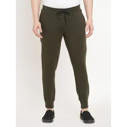 Sweet Dreams Green Cotton Poly Blend Regular fit Solid Joggers image 1