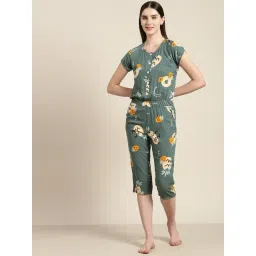 Sweet Dreams Green Printed Jumpsuit-picture-11