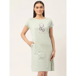Sweet Dreams Green Printed Nightdress-picture-11