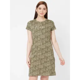 Sweet Dreams Green Printed Nighty-picture-24