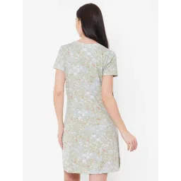 Sweet Dreams Grey Cotton Printed Nighty image 2