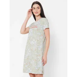 Sweet Dreams Grey Cotton Printed Nighty image 3