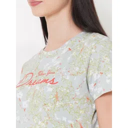 Sweet Dreams Grey Cotton Printed Nighty image 5