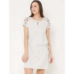 Sweet Dreams Grey Cotton Printed Sleep Tee-picture-31