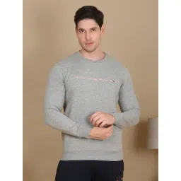 Sweet Dreams Grey Mel Regular Fit Plain Sweatshirt-picture-13
