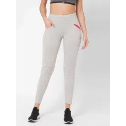 Sweet Dreams Grey Mid Rise Sports Tights-picture-18