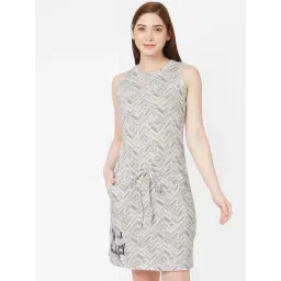 Sweet Dreams Grey Printed Night Dress-picture-26