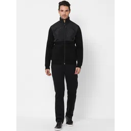 Sweet Dreams Men Black Solid Tracksuit-picture-43