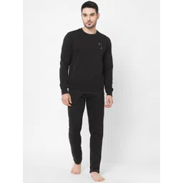 Sweet Dreams Men Black Solid Tracksuits-picture-44