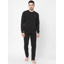 Sweet Dreams Men Black Solid Tracksuits-picture-46