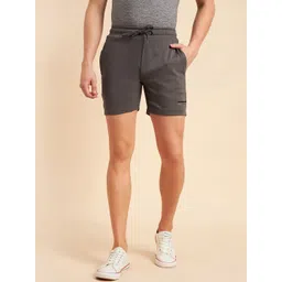 Sweet Dreams Men Grey Mid-Rise Cotton Shorts-picture-27