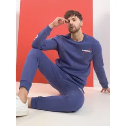 Sweet Dreams Men Typography Printed Round Neck Long Sleeves Cotton Tracksuit-picture-27
