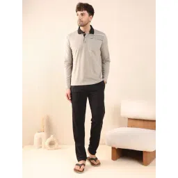 Sweet Dreams Moss Grey Cotton Regular Fit Nightwear Set-picture-15