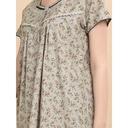 Sweet Dreams Multicolor Cotton Printed Nighty-picture-25