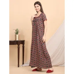 Sweet Dreams Multicolor Cotton Printed Nighty-picture-28